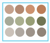 Skin tone palette